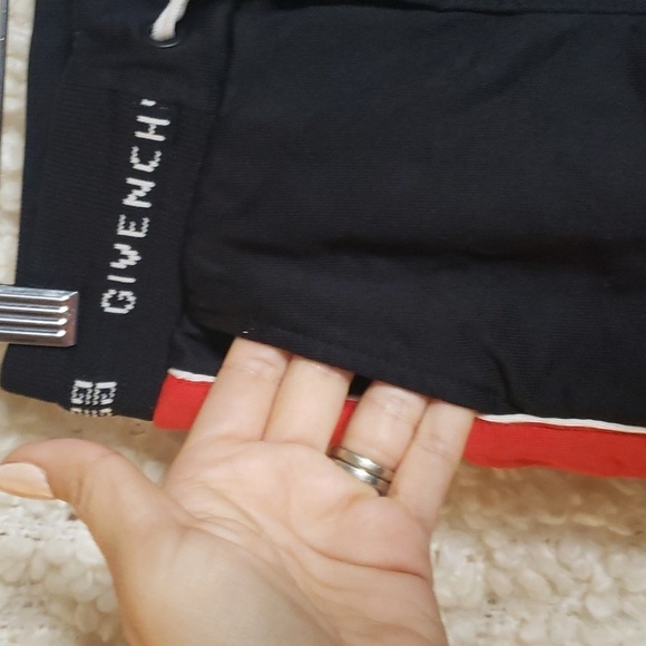 Givenchy kids black jogger pants with red stripe 4 toddler slim fit - Picture 5 of 10